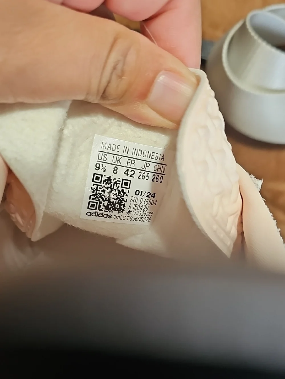 adidas Gazelle Platform Sneakers in Blush Pink with Black Stripes - Picture 7 of 7